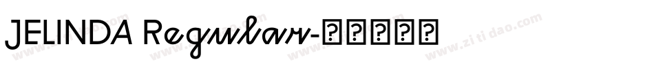 JELINDA Regular字体转换